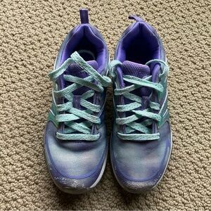 Kids Purple and Blue Sketcher’s Sneakers
